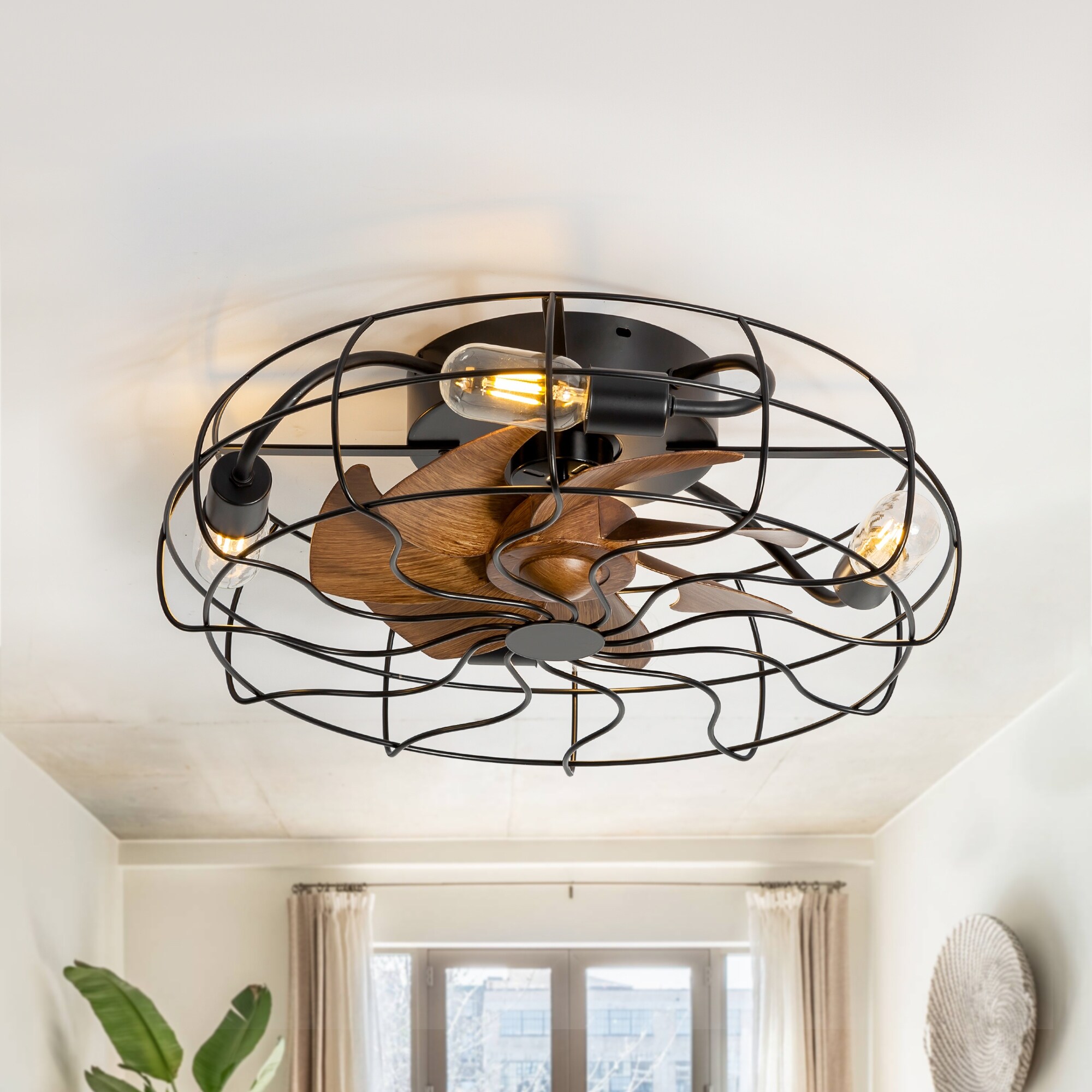 Light Cage For Ceiling Fannull