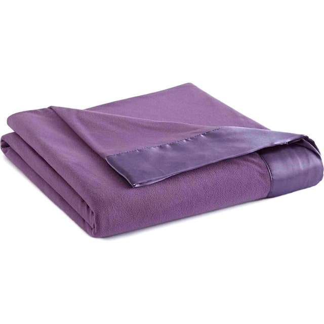 Shavel Micro Flannel All Seasons Year Round Sheet Blanket - Plum - Queen/Full - Queen/Full