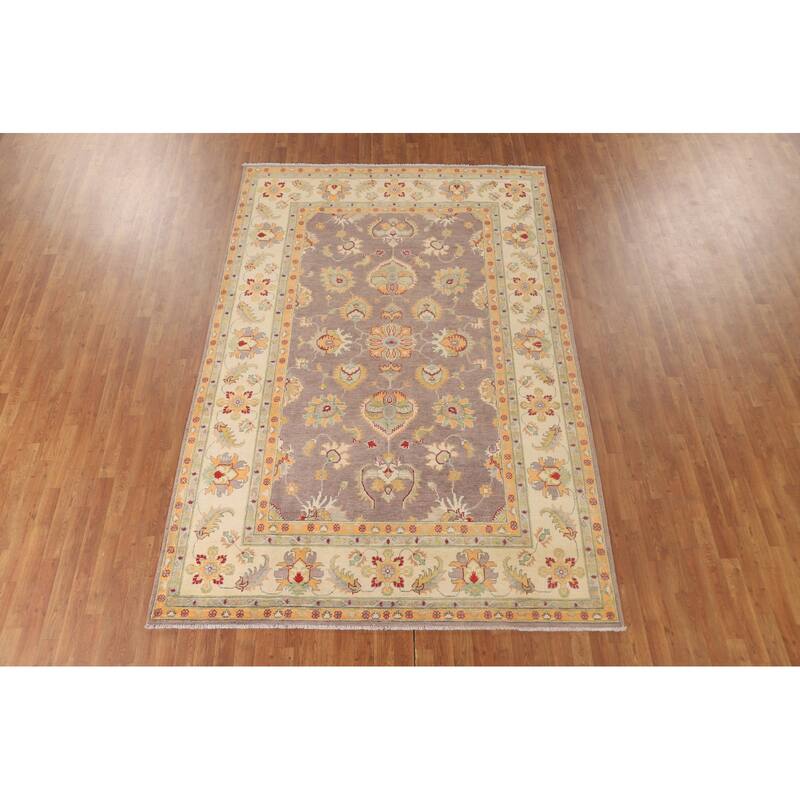Kazak Area Rug Hand-Knotted Bedroom Wool Carpet - 6'8" x 9'10"