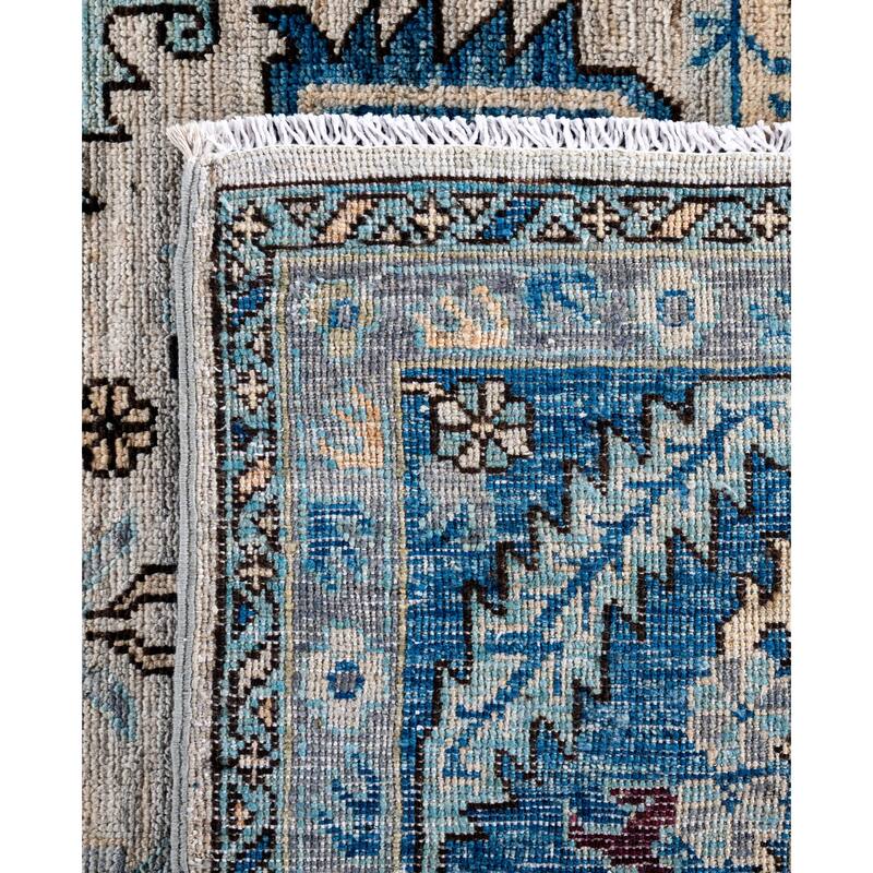 Serapi One-of-a-Kind Hand-Knotted Area Rug - Gray - 8' 10" x 11' 9"