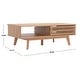 preview thumbnail 7 of 34, SAFAVIEH Rori Mid-Century 1-Shelf Walnut Coffee Table - 46" W x 23" D x 16" H