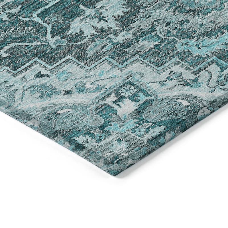Machine Washable Indoor/ Outdoor Chantille Traditional Boho Rug