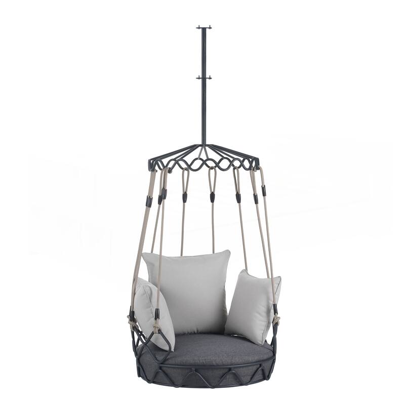 Outdoor Porch Swing Chair Hanging Basket