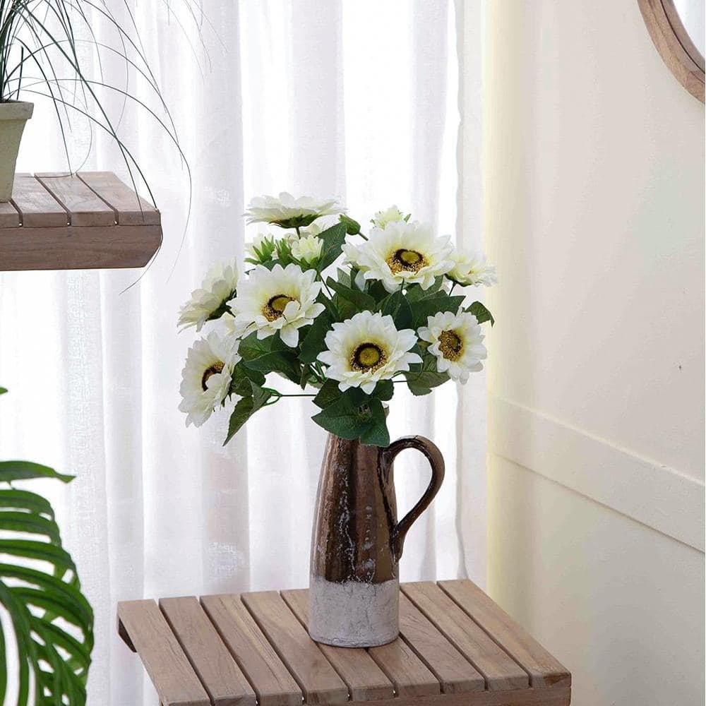 4 Pack Artificial Sunflower BushX9, Artificial Flowers