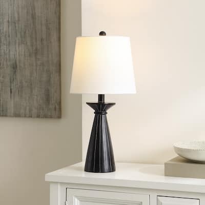SAFAVIEH Lighting Toine 21" Modern & Contemporary Table Lamp - 11" W x 11" D x 20" H - 11Wx11Dx20H