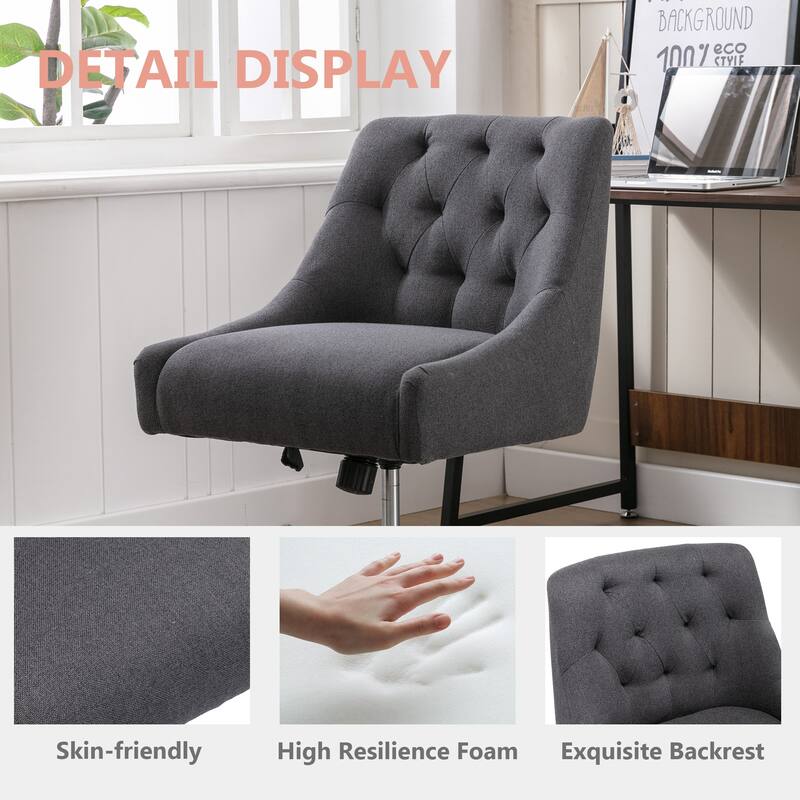 360 degree rotation and adjustable shell chair for living room