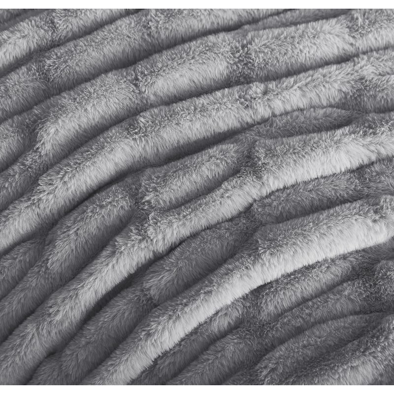 Nanshing Yoona Faux Fur Reversible Throw Blanket