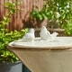 preview thumbnail 24 of 40, Glitzhome 27.5"H Two Birds Embossed Pedestal Ceramic LED Birdbath Fountain with Pump