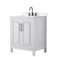 Option White / White Quartz Top / Matte Black Hardware