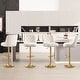 preview thumbnail 27 of 30, HOMYKA 360 Degrees Swivel Velvet Bar Chair With Adjustable Height of 4