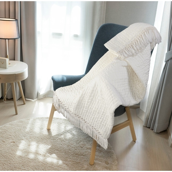 Ivory sofa deals throws