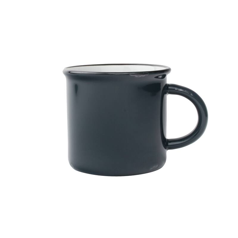 Tinware Mugs- Set of 4 - Charcoal/Slate