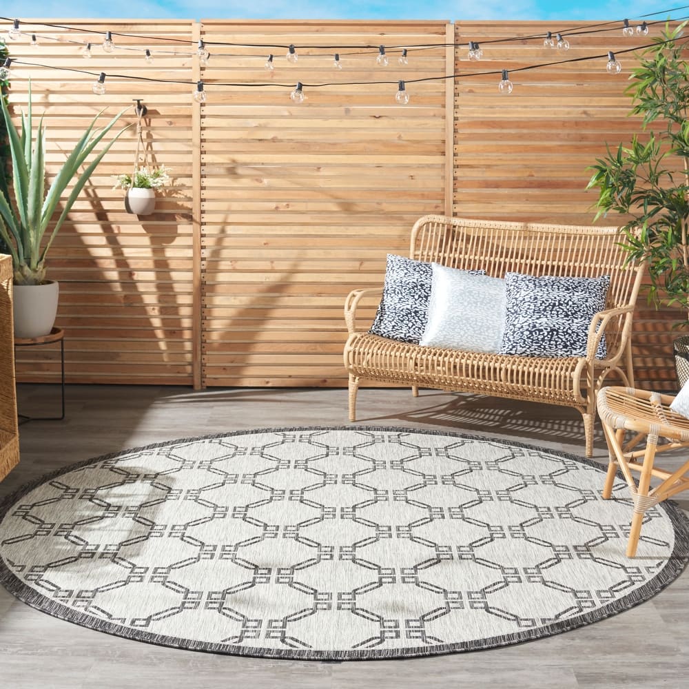Nourison Garden Party Geometric Casual Indoor/Outdoor Area Rug