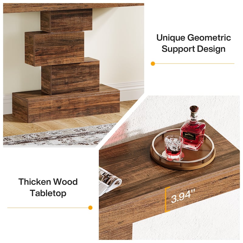 42.5-Inch Narrow Wood Console Table for Entryway Hallway