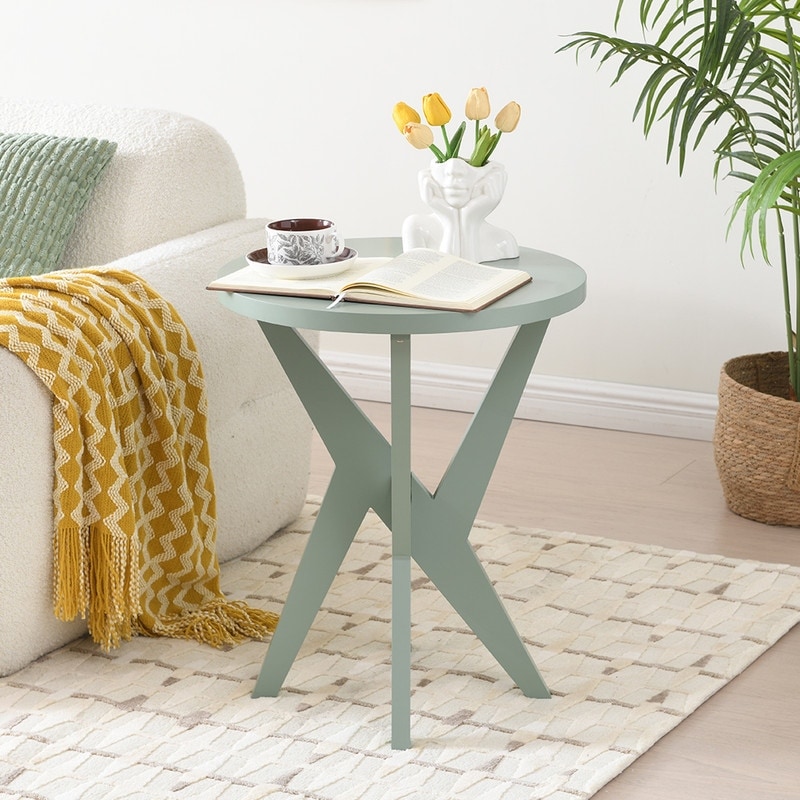 Round Solid Wood Coffee Table