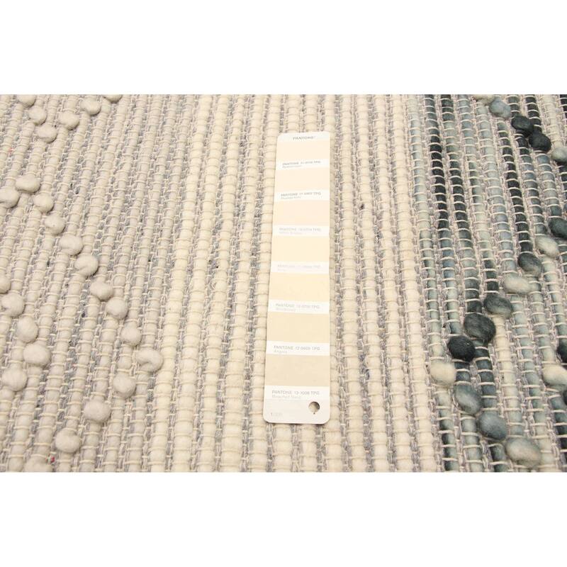 ECARPETGALLERY Braid weave Sienna Cream Wool Rug - 6'2 x 9'3