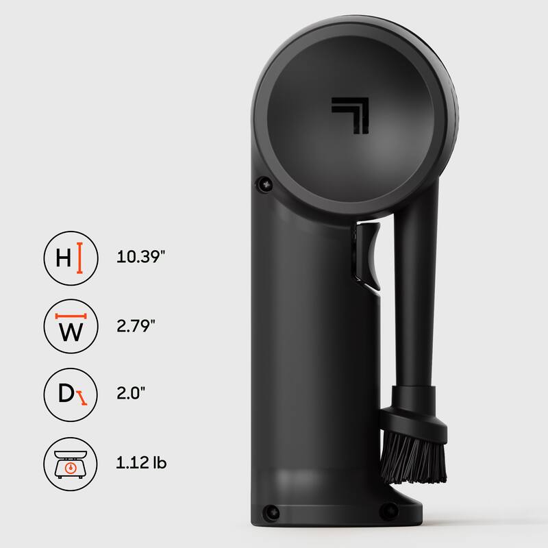 Sharper Image MACH 01X High Velocity Compressed Air Duster, Rechargeable, Rotating Design, Cleaning Tool, Black