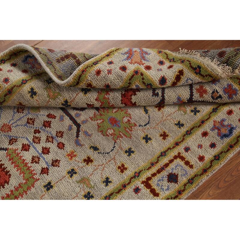 Lilian Oriental Area Rug Hand-Knotted Wool Carpet - 4'0"x 5'11"