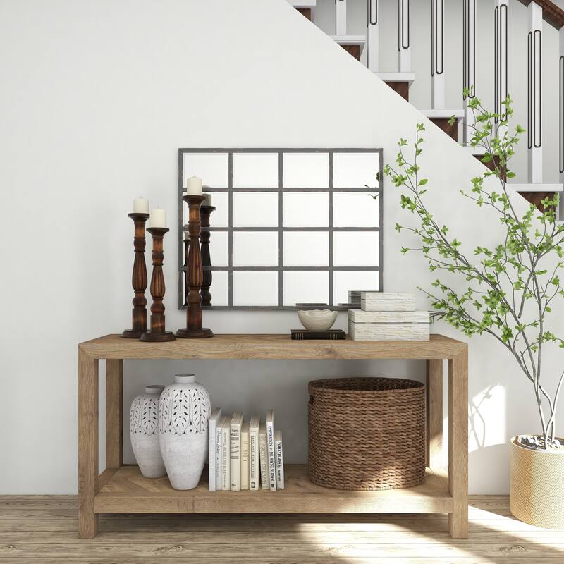 Brown Mango Wood Tall Turned Decorative Candle Holder (Set of 3)