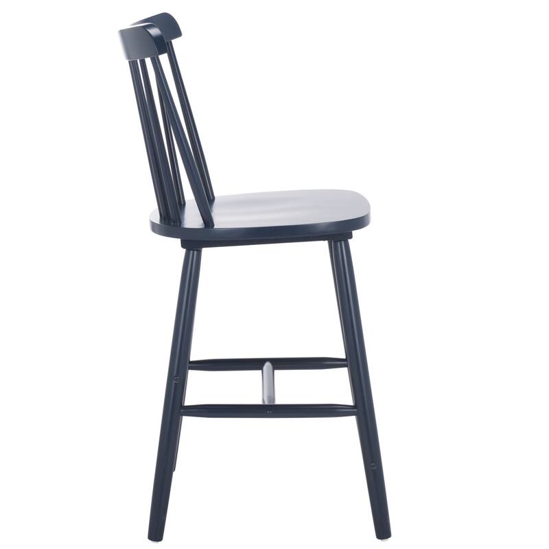 SAFAVIEH Arra 24-inch Spindle Farmhouse Counter Stool (Set of 2) - 19.9" x 20.1" x 43.1" - 20"W x 20"D x 38"H