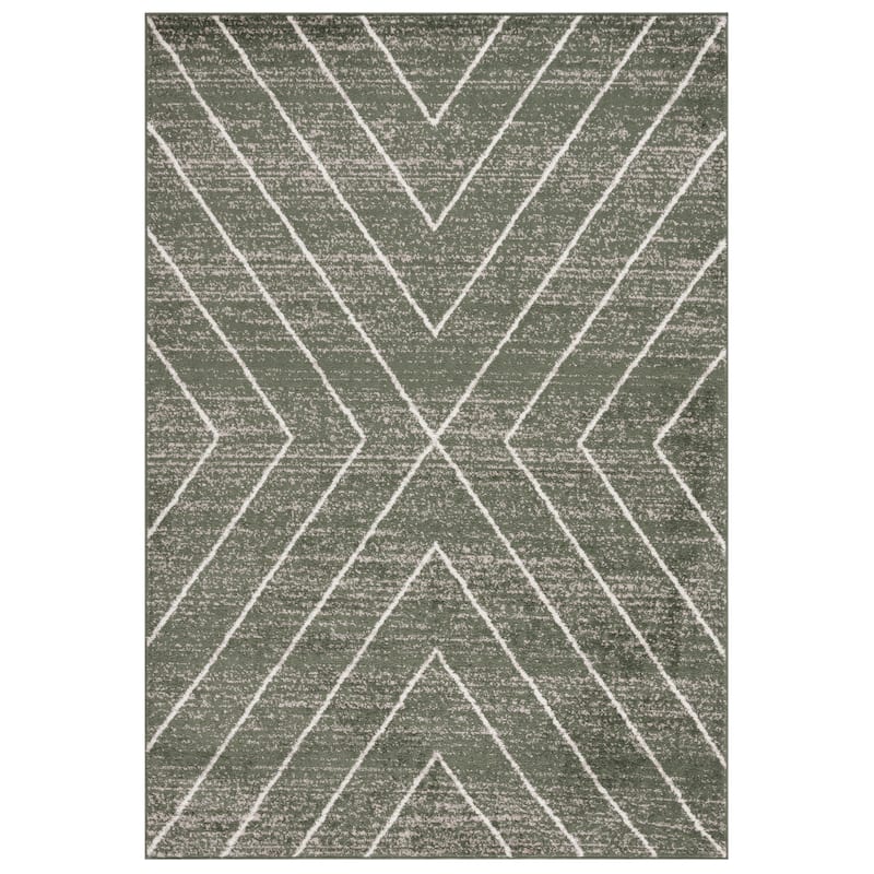 SAFAVIEH Adirondack Hediye Vintage Oriental Rug - 4' x 6' - Dark Green/Ivory