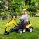 preview thumbnail 9 of 8, Kids Pedal-Powered Ride-On Digger with Functional Bucket and Steering, Ages 3-6