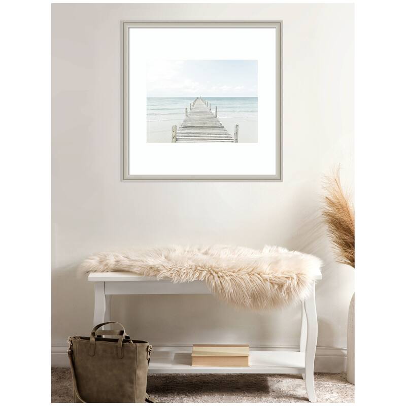 Kate and Laurel Beach 5s by Amy Peterson Framed Wall Art Print
