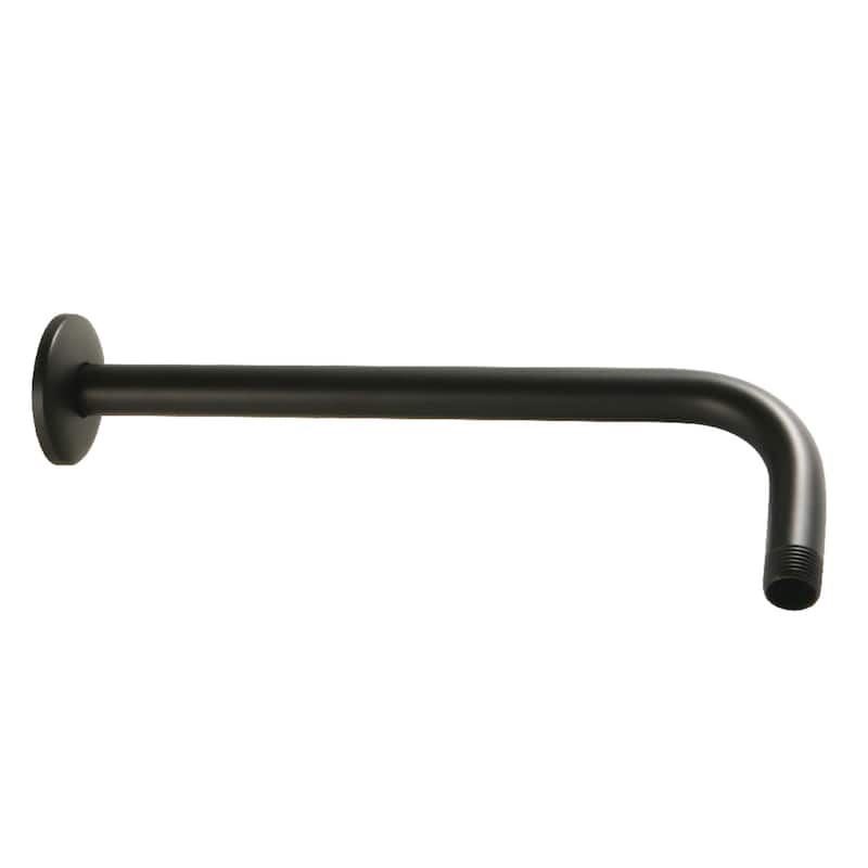Kingston Brass Claremont 12-Inch Rain Drop Shower Arm - Matte Black