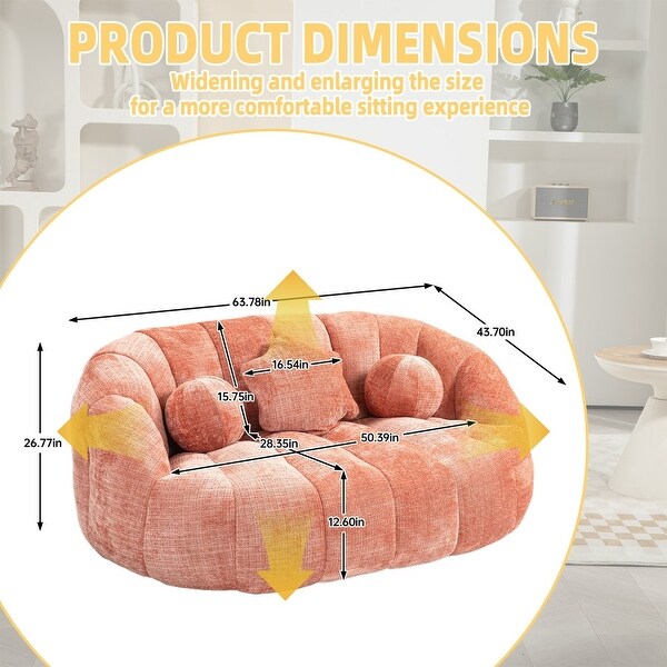 Bean Bag Sofa Lazy Sofa Durable Comfort Lounger High Back Bean Bag