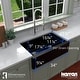 preview thumbnail 46 of 65, Karran Farmhouse/Apron-Front Quartz Double Bowl Kitchen Sink Kit