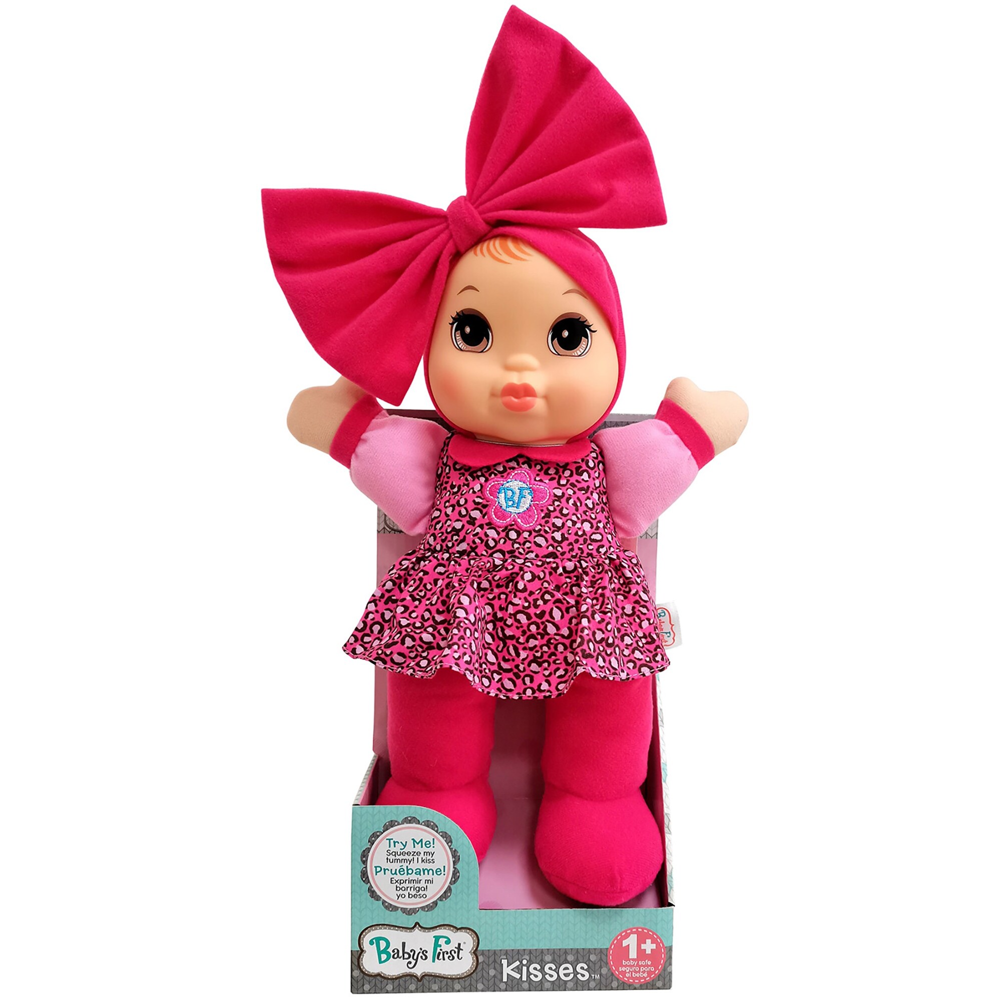 XXBaby's First Kisses Baby Doll Toy with Animal Print Top - All
