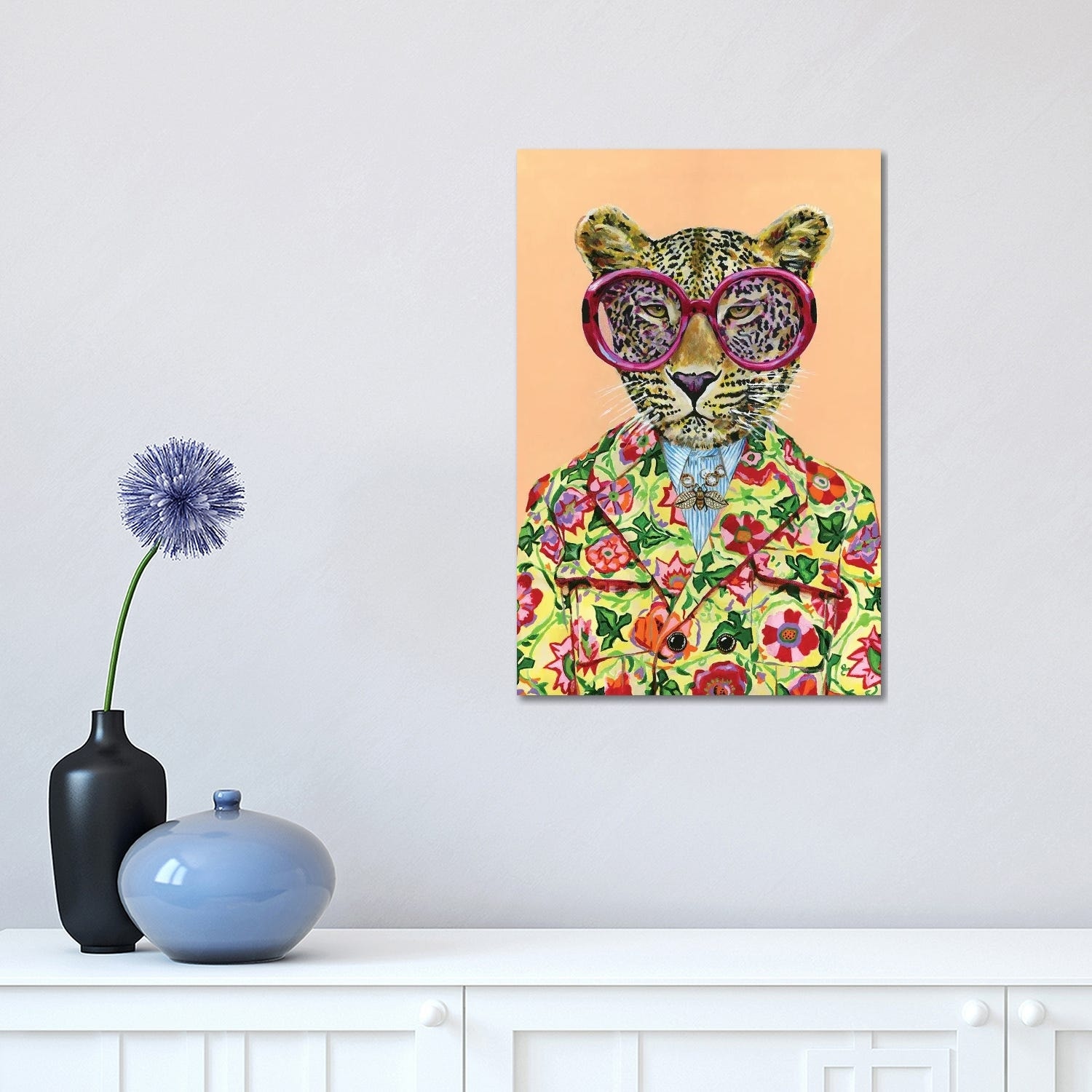Gucci Snow Leopard Art Print by Heather Perry