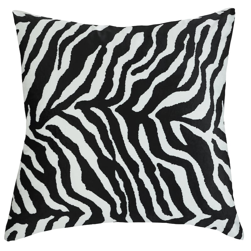 Dann Foley - Square Cushion - Zebra Print Upholstery