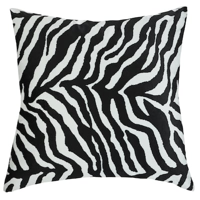 Dann Foley - Square Cushion - Zebra Print Upholstery