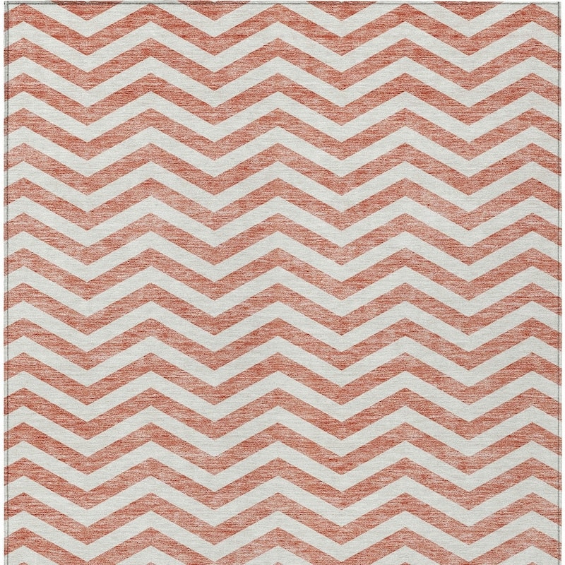 HomeRoots Chevron Transitional Rectangle Outdoor Rug