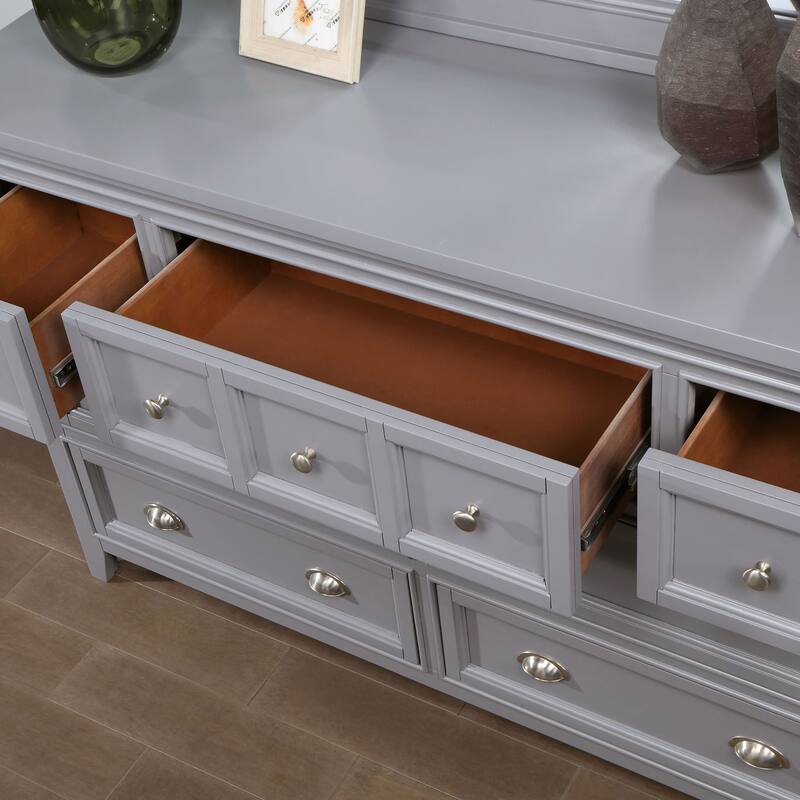 Furniture of America Saer 6-Piece Storage Platform Bedroom Set with USB Port