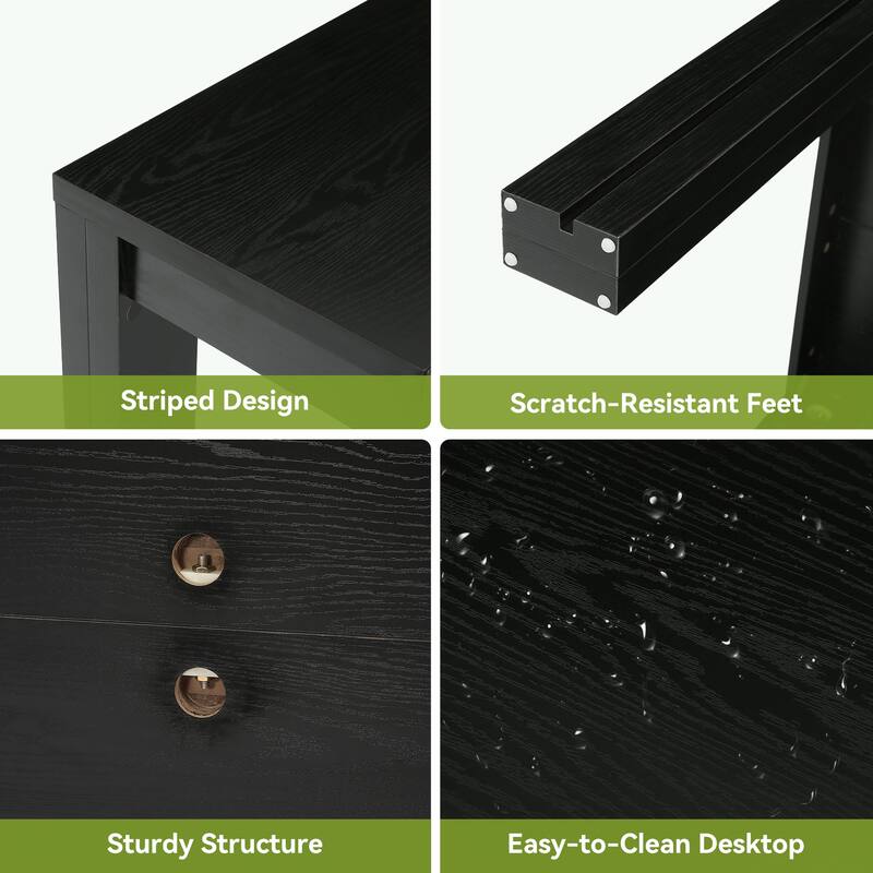 Dining Table for 6 People, Rectangular Kitchen Table