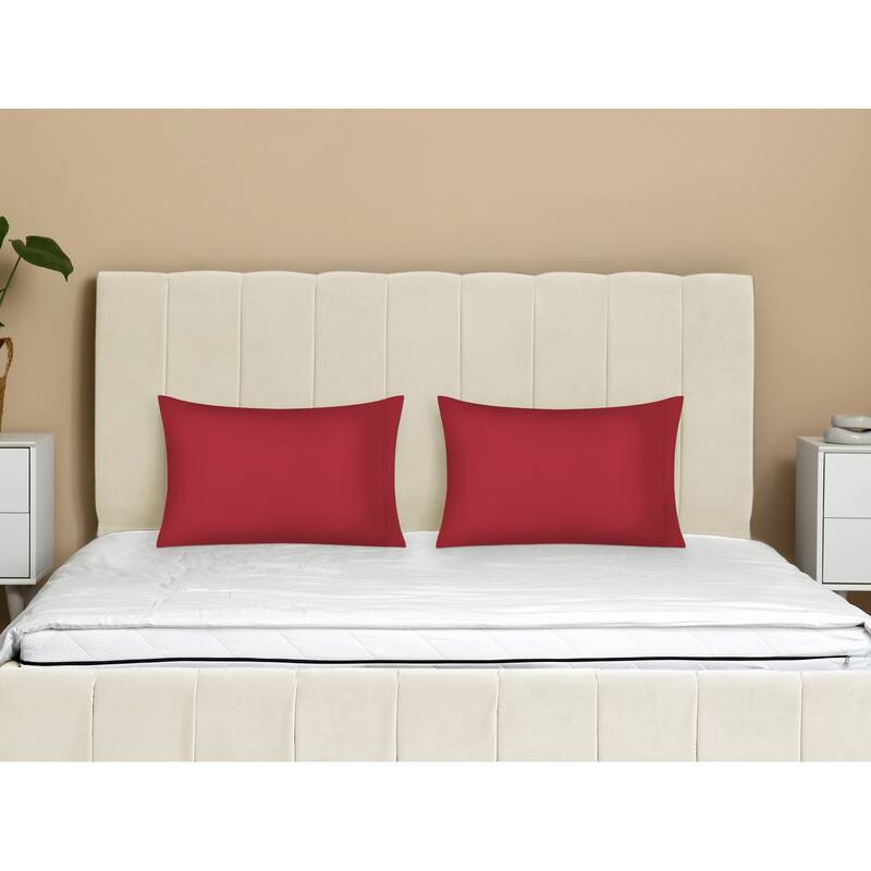 Polyester Pillow Cases Set of 2 for Hair & Skin, Cooling Pillow Covers