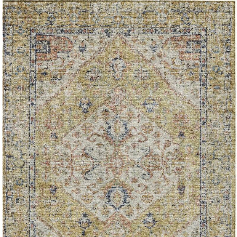 HomeRoots Oriental Traditional Rectangle Outdoor Rug