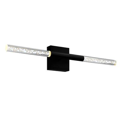 Dragonswatch Integrated LED 26in Black Vanity Light