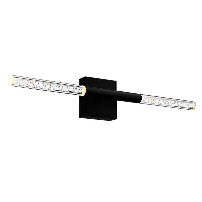 Dragonswatch Integrated LED 26in Black Vanity Light - Black
