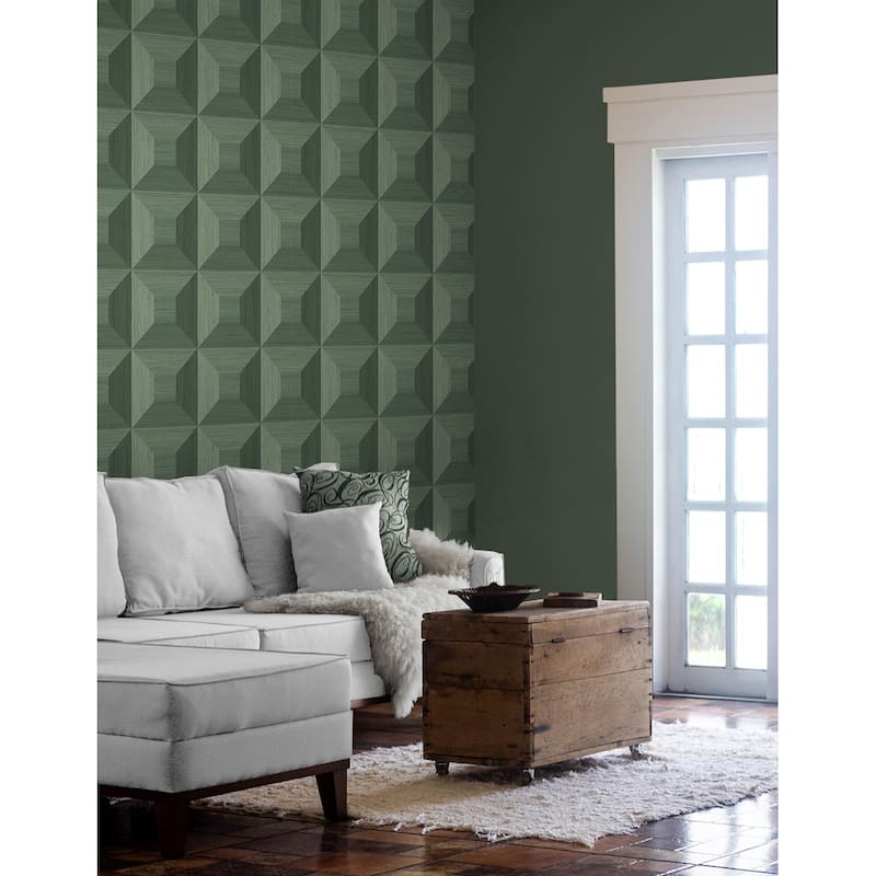 NextWall Quadrant Geo Peel and Stick Wallpaper