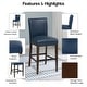 preview thumbnail 15 of 78, NPD Furniture Milton Bonded Leather Counter Stool