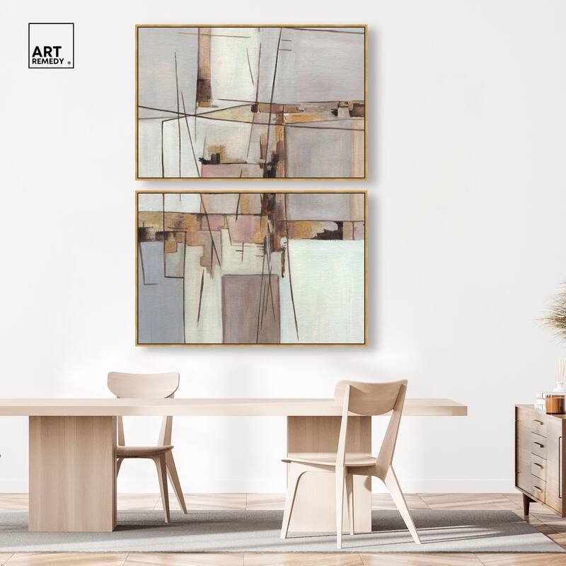 Unspoken Thoughts II Canvas Set of 2 by Art Remedy