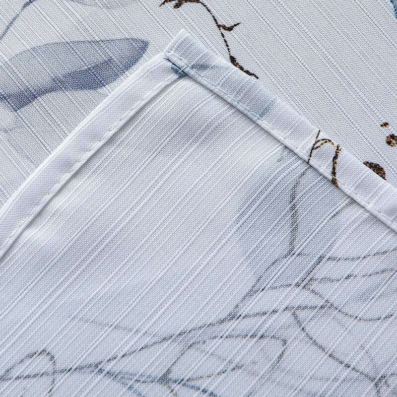 Dainty Home Sweet Garden Printed Fabric 3D Designed Textured Fabric Shower Curtain 70" x 72"