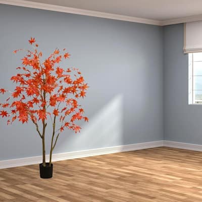 120cm/150cm/180cm Red Artificial Maple Tree