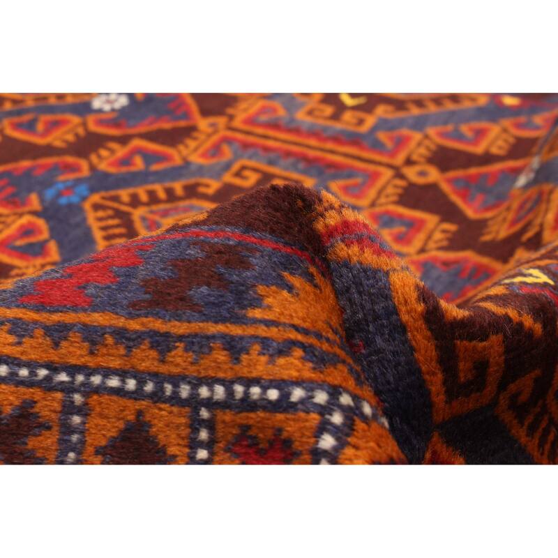 ECARPETGALLERY Hand-knotted Teimani Navy Wool Rug - 3'10 x 6'9