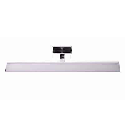 Eglo Tabiano 3-light Chrome LED Vanity Light with White Acrylic