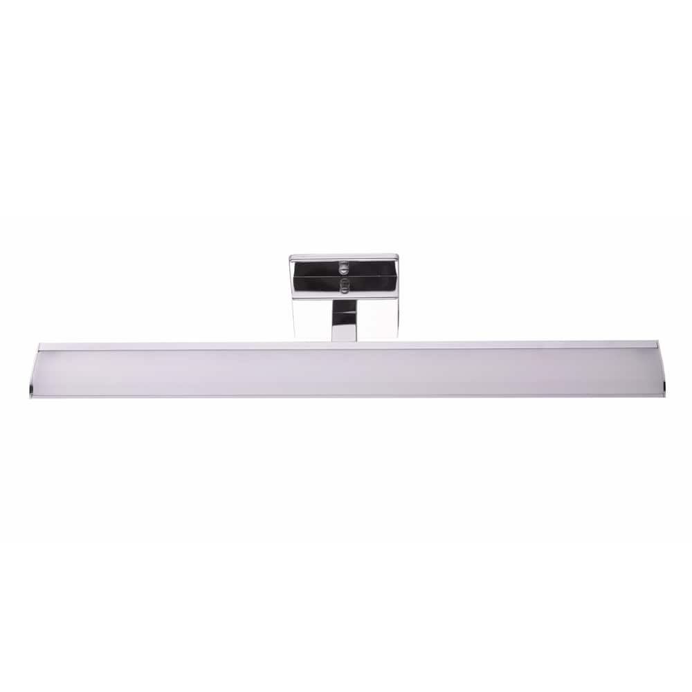 Eglo Tabiano 3-light Chrome LED Vanity Light with White Acrylic