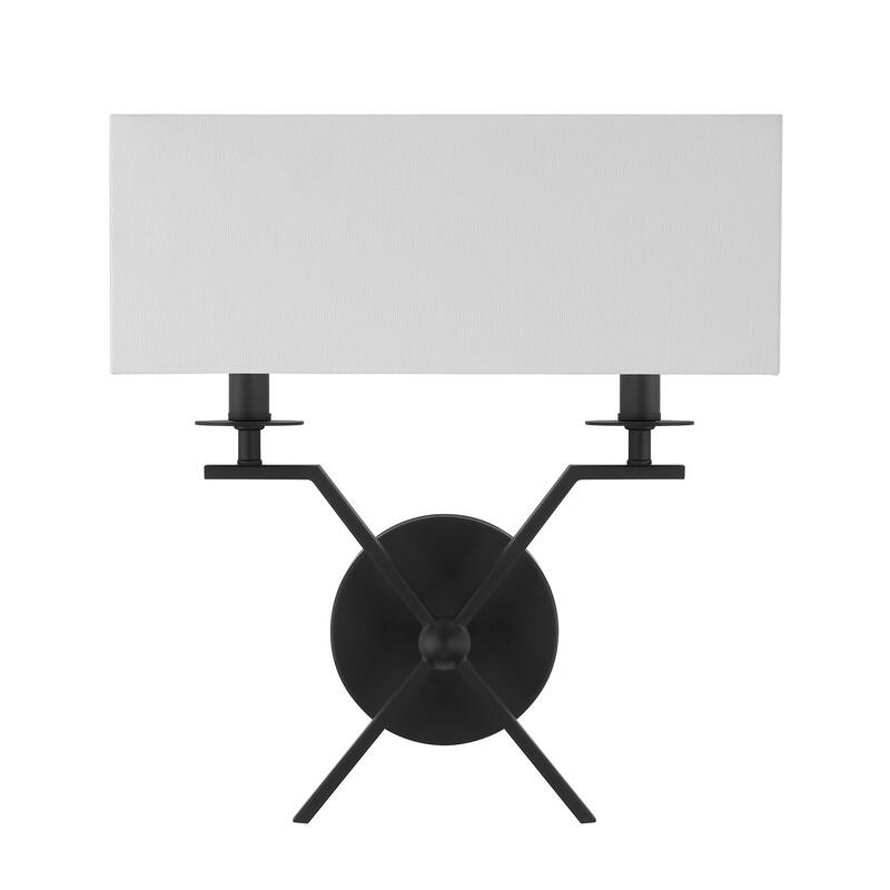 Arondale 2-Light Wall Sconce - Matte Black